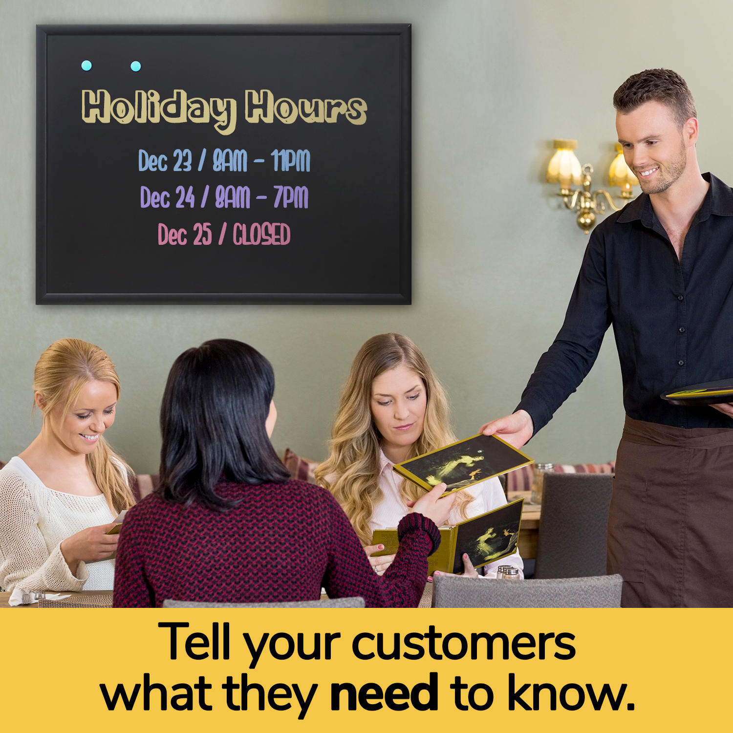 Homegrown Garden - Wholesale Chalkboard - 36x48 Magnetic Chalkboard - Black Frame4