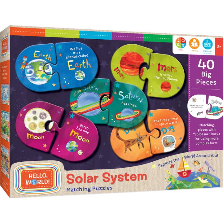 Hello, World! - Solar System Matching Puzzles for wholesale by Masterpieces Puzzles