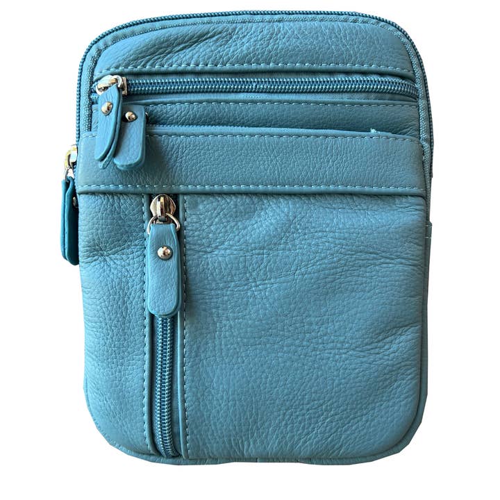 Roma Leathers, Inc. - Wholesale Crossbody Bag - Women's - W018 cowhide leather crossbody