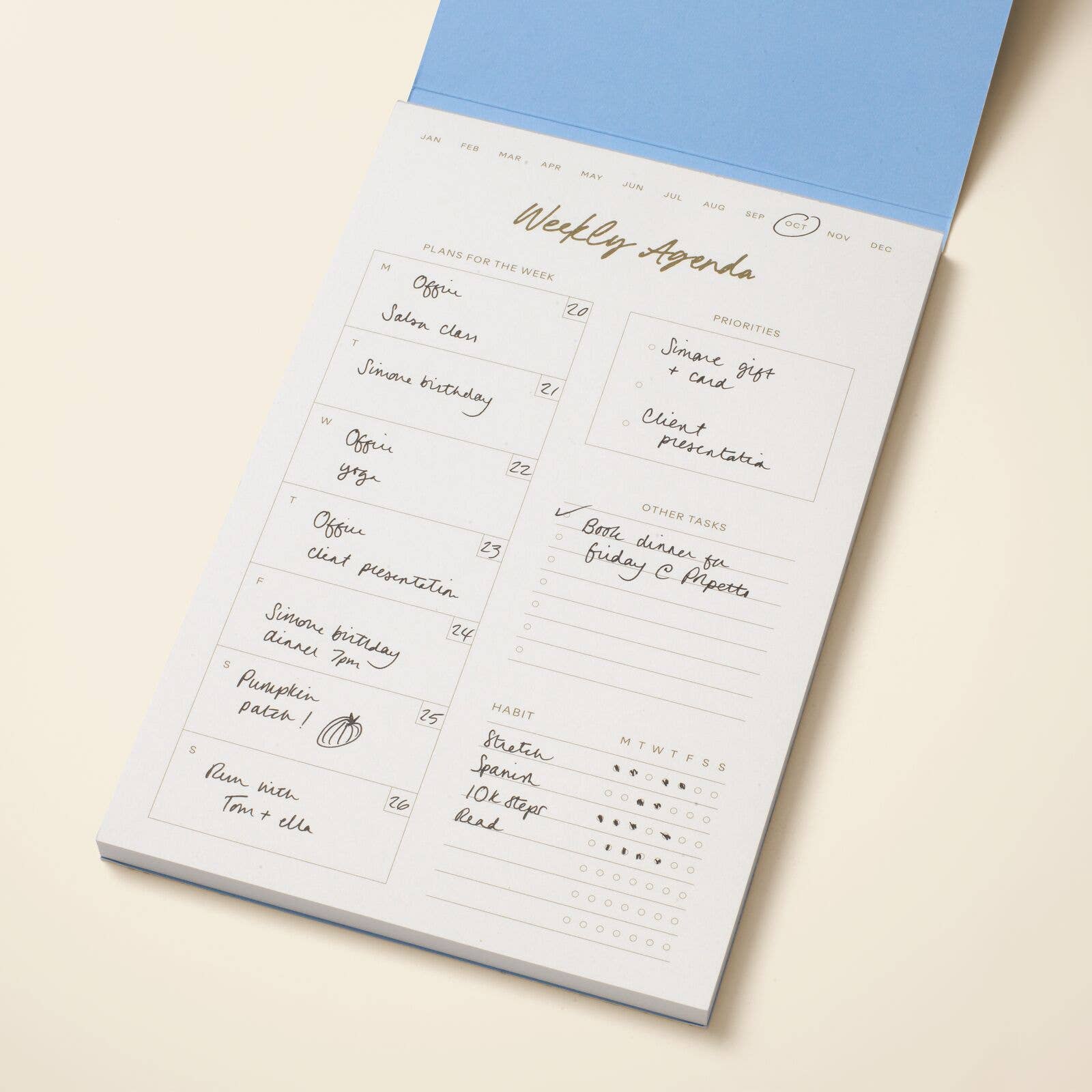 Papier UK - Venta al por mayor Agendas - Bloc de Planificación Semanal de Productividad para Picnic2