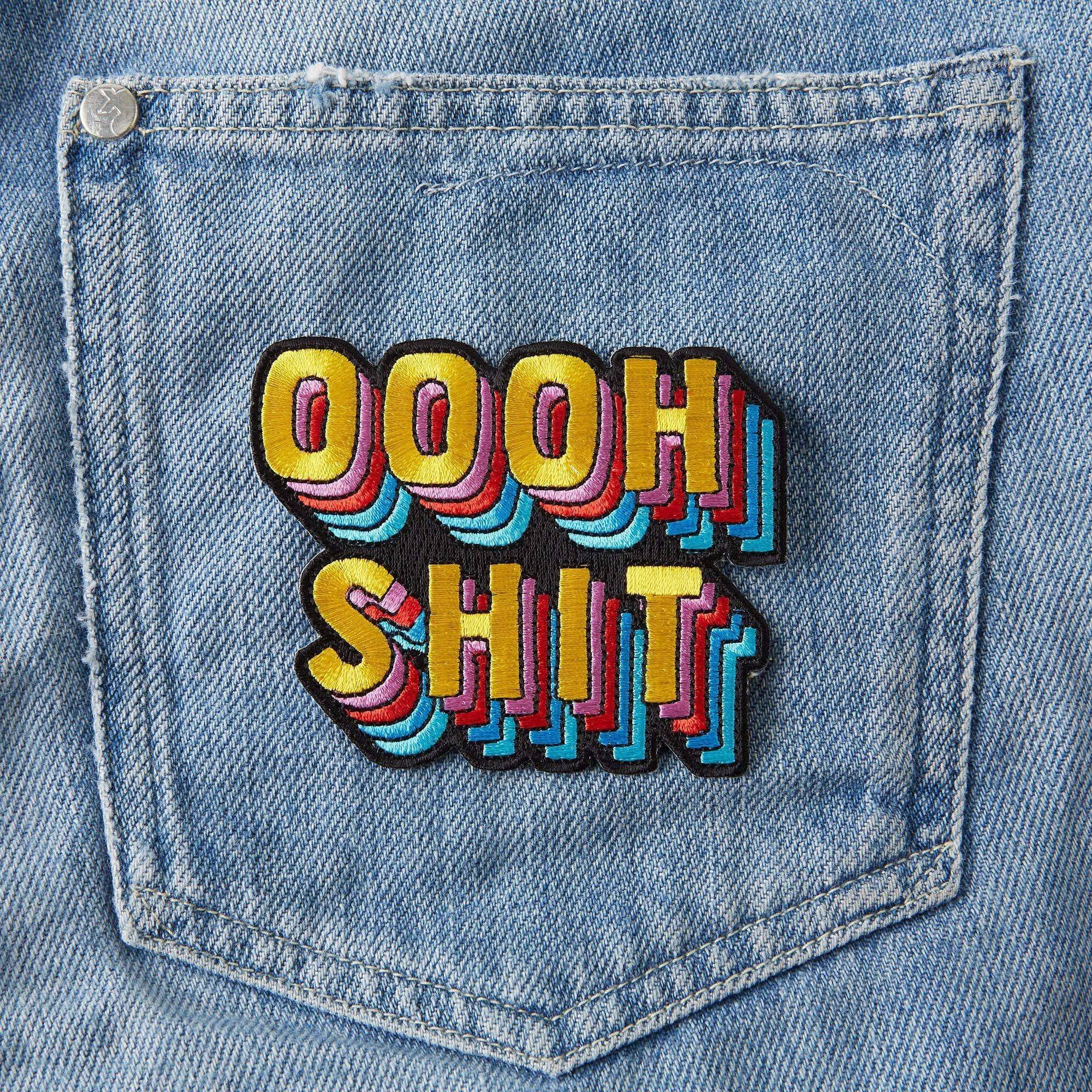 Punky Pins - Wholesale Patch - Oooh Shit Embroidered Iron On Patch2