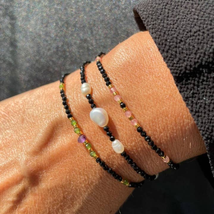 Black & Green Bracelet for wholesale by Eli m London