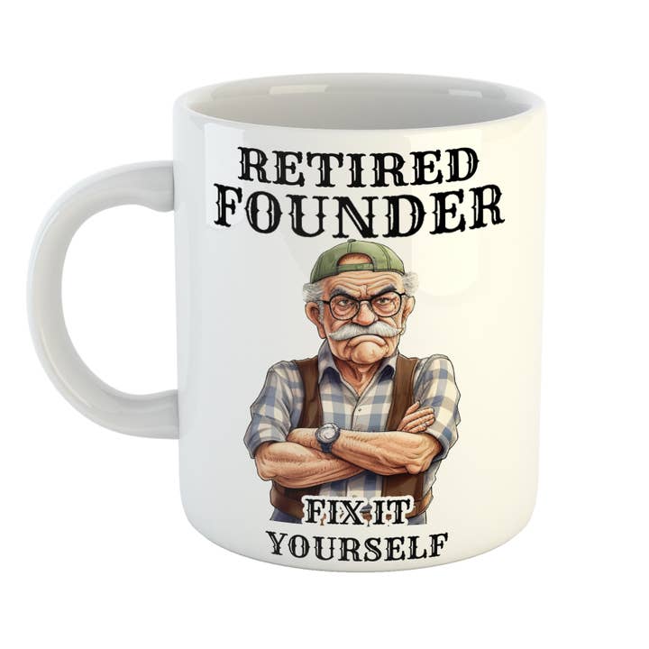 Retired Founder Fix It Yourself Mug for wholesale by Just The Shirt
