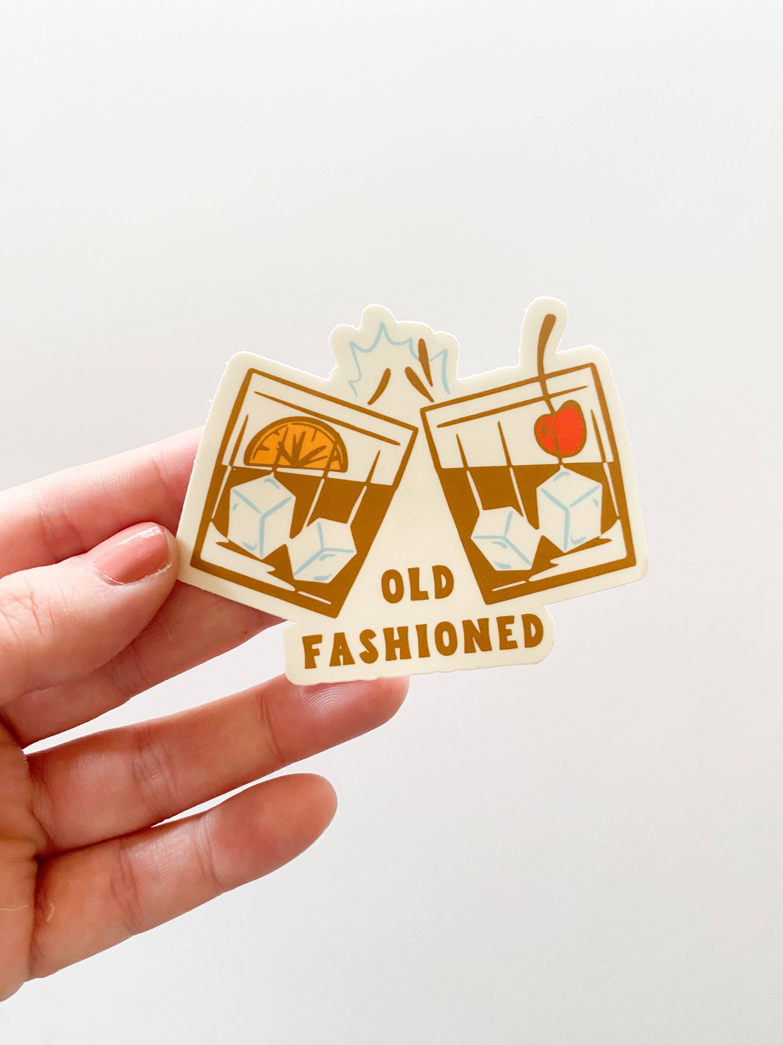 Bottlebrush Graphics – wholesale Sticker – Old Fashioned Cheers Vinyl Sticker1