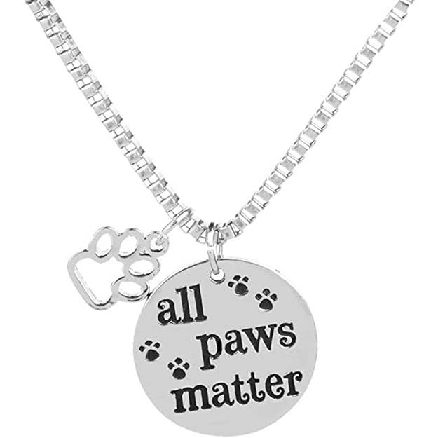 All Paws Matter Pendant Necklace for wholesale by Furr-Baby Gifts