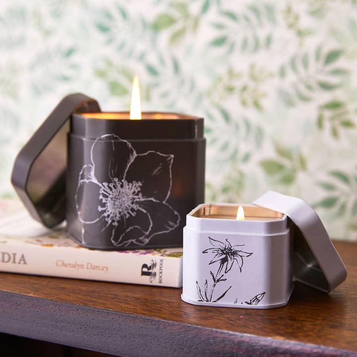 Rosy Rings - Wholesale Travel Candles - Apricot Rose Travel Tin