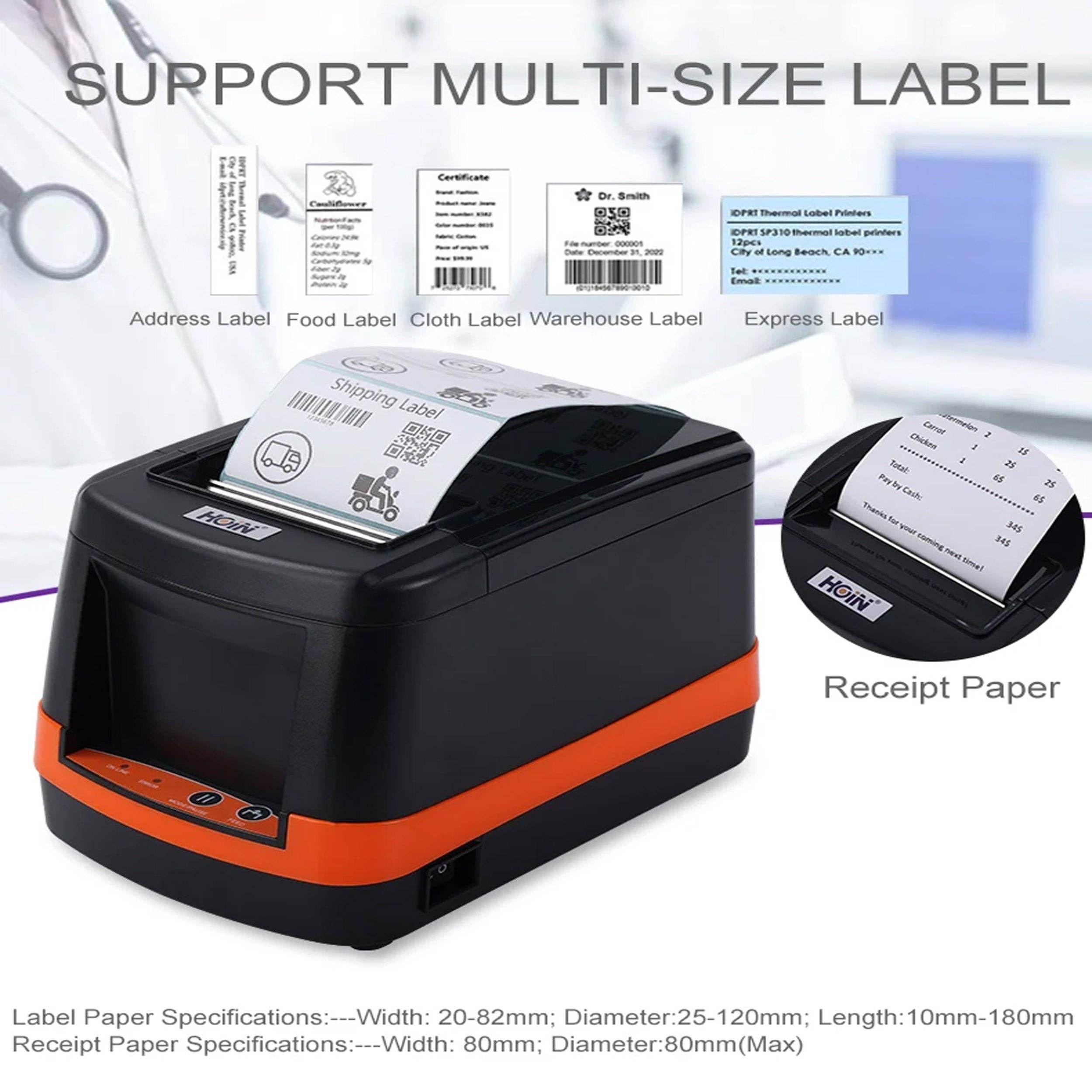 GulleeGadgets – wholesale Address labels – USB High Speed POS Thermal Receipt Printer with Auto Cutter2
