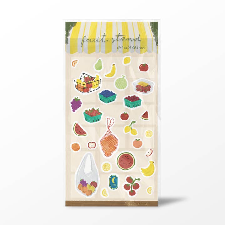 Fruitkraam Stickerbladen voor wholesale door Girls Printing House