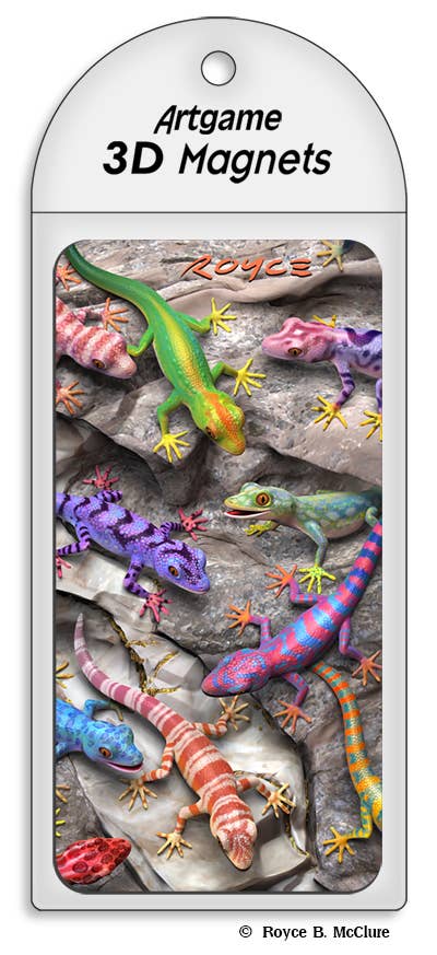 Artgame Ltd. - Wholesale Magnet - 3D Royce Magnet - Geckos0