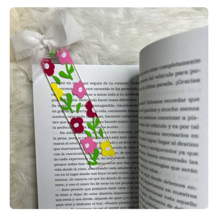 Konfetti & Co - Wholesale Bookmark - Spring Floral Acrylic Bookmarks1