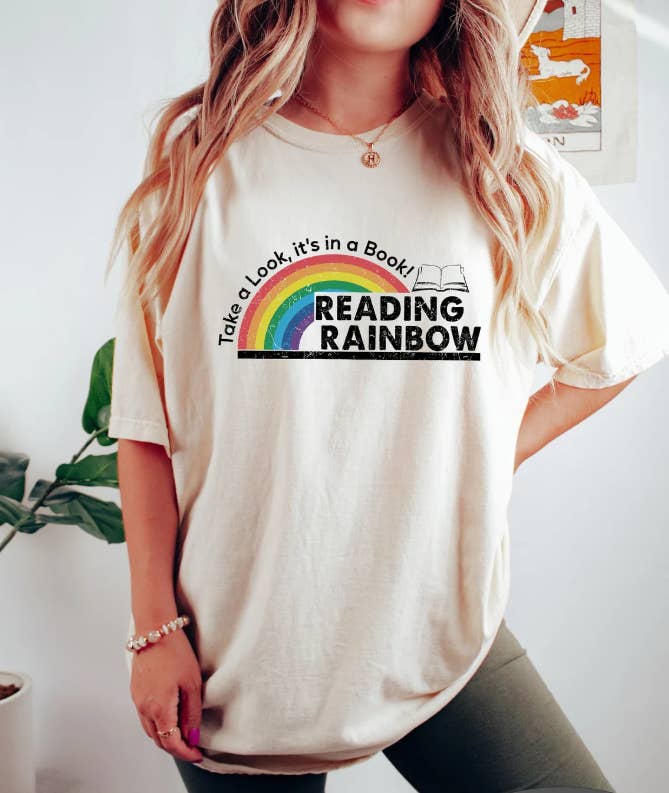 Forever11 - Wholesale Screen Printed T-Shirt - Women's - Reading Rainbow Shirt