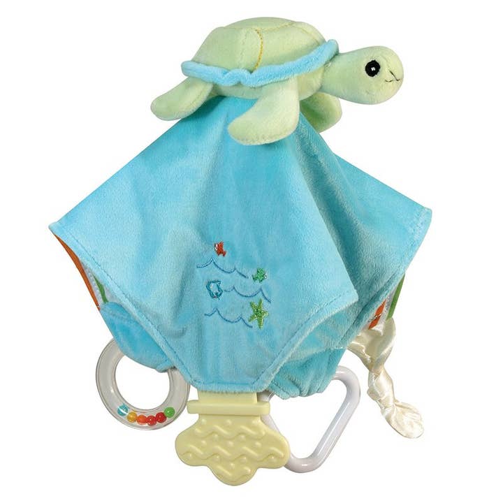 Turtle Chewbie Security/Cuddle Blanket for Baby for wholesale by Stephan Baby by Creative Brands