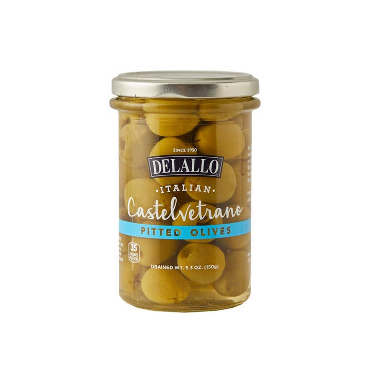 Delallo - Wholesale Olives - Pitted Castelvetrano Olives/Jar 5.3oz