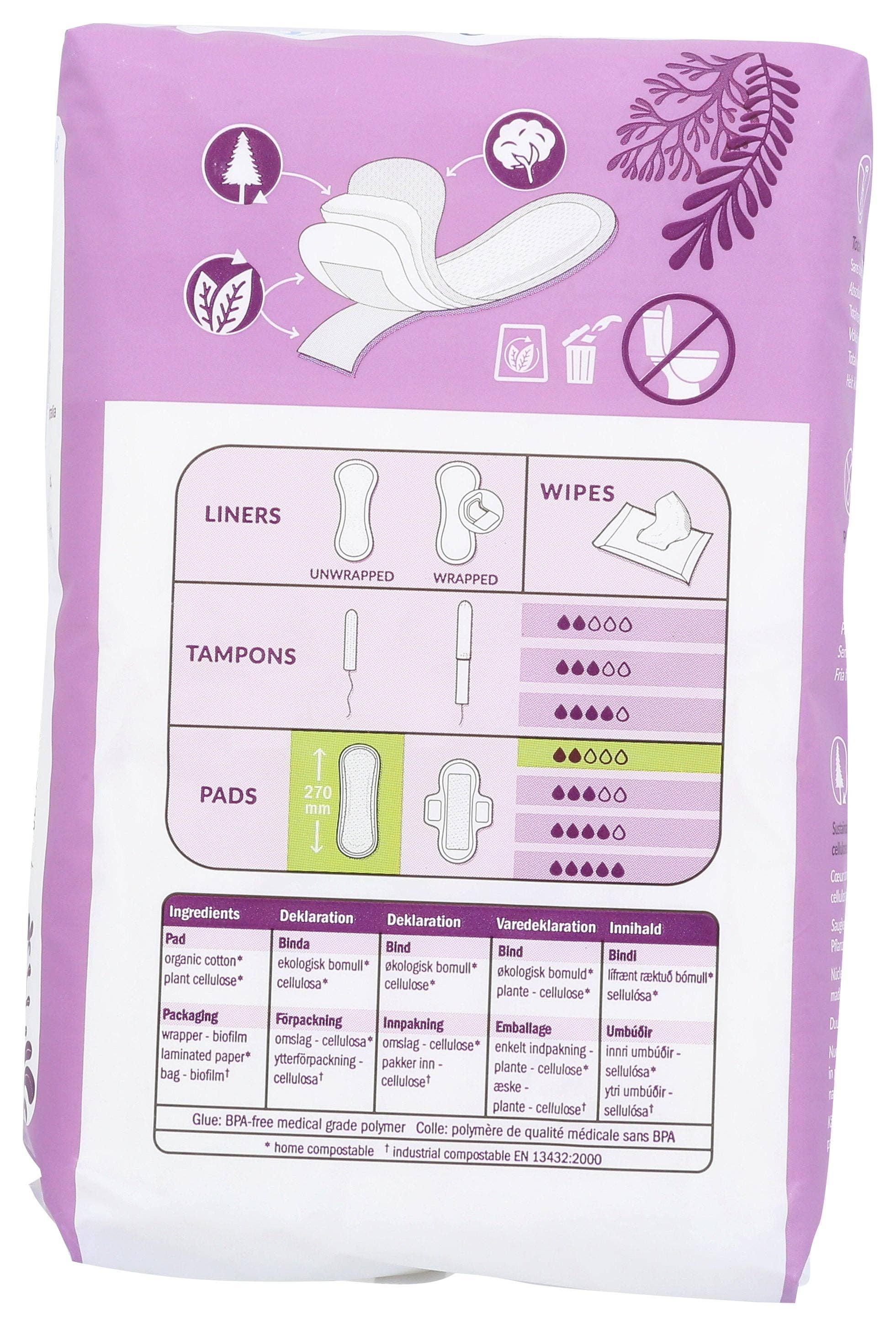 Everyday Supply Co - Wholesale Period Underwear - Women's - NATRACARE PADS REGULAR MAXI - Case of 31