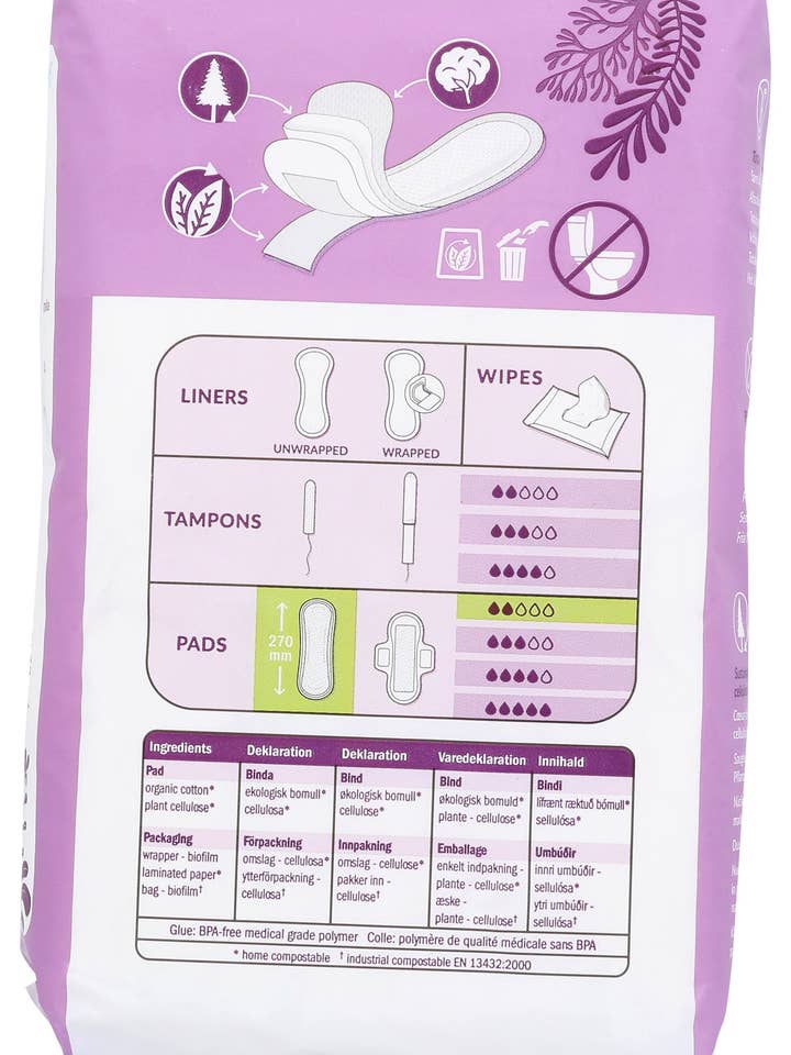 Everyday Supply Co - Wholesale Period Underwear - Women's - NATRACARE PADS REGULAR MAXI - Case of 31