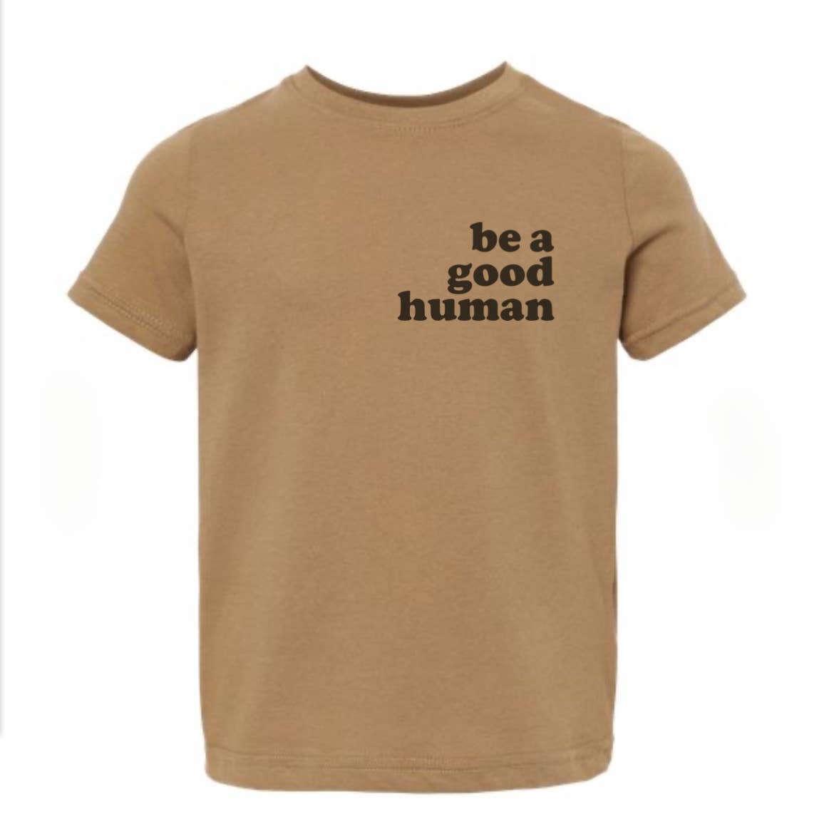 LOLA MAGNOLIA – wholesale T-shirt med screentryck – Barn – VARA EN BRA MÄNSKLIG TODDLER TEE1