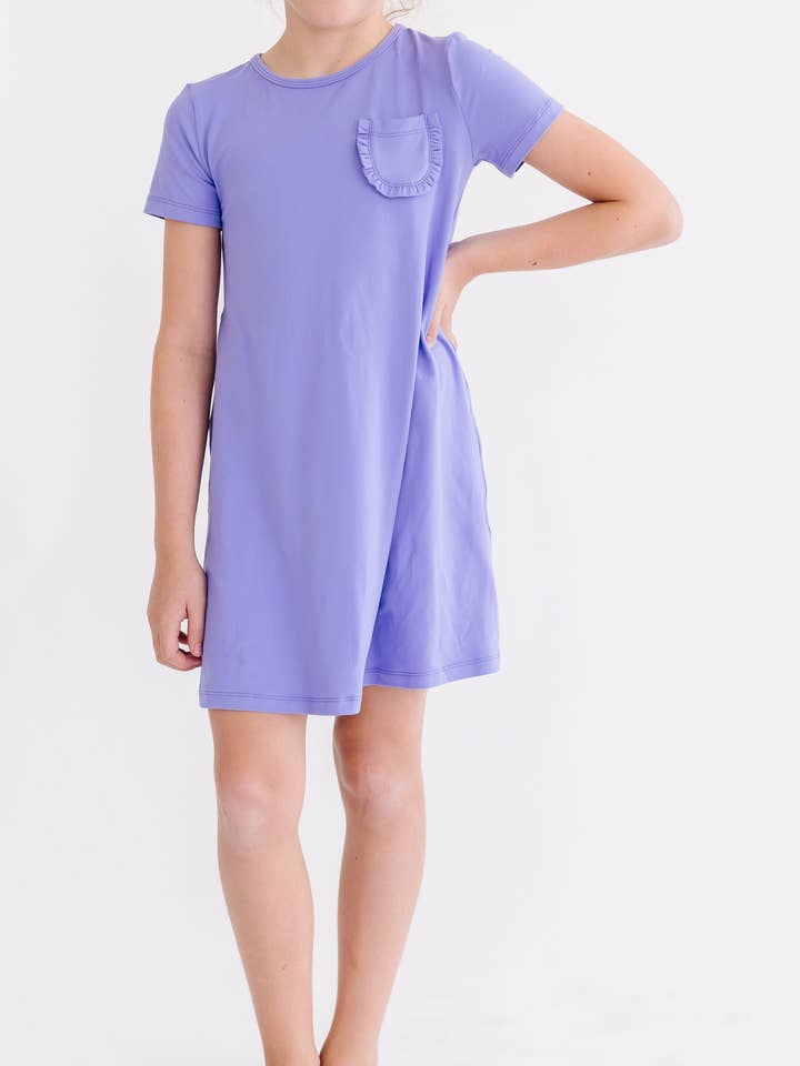 Periwinkle T-Shirt Dress for wholesale by Mila & Rose