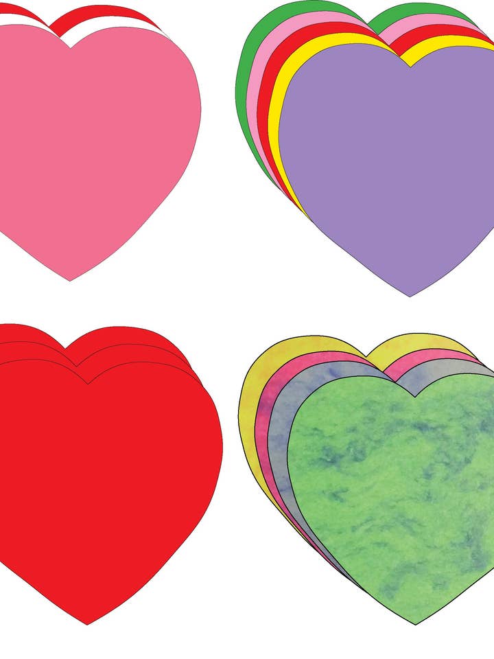 Set de recortes pequeños - San Valentín para venta al por mayor de Creative Shapes Etc.