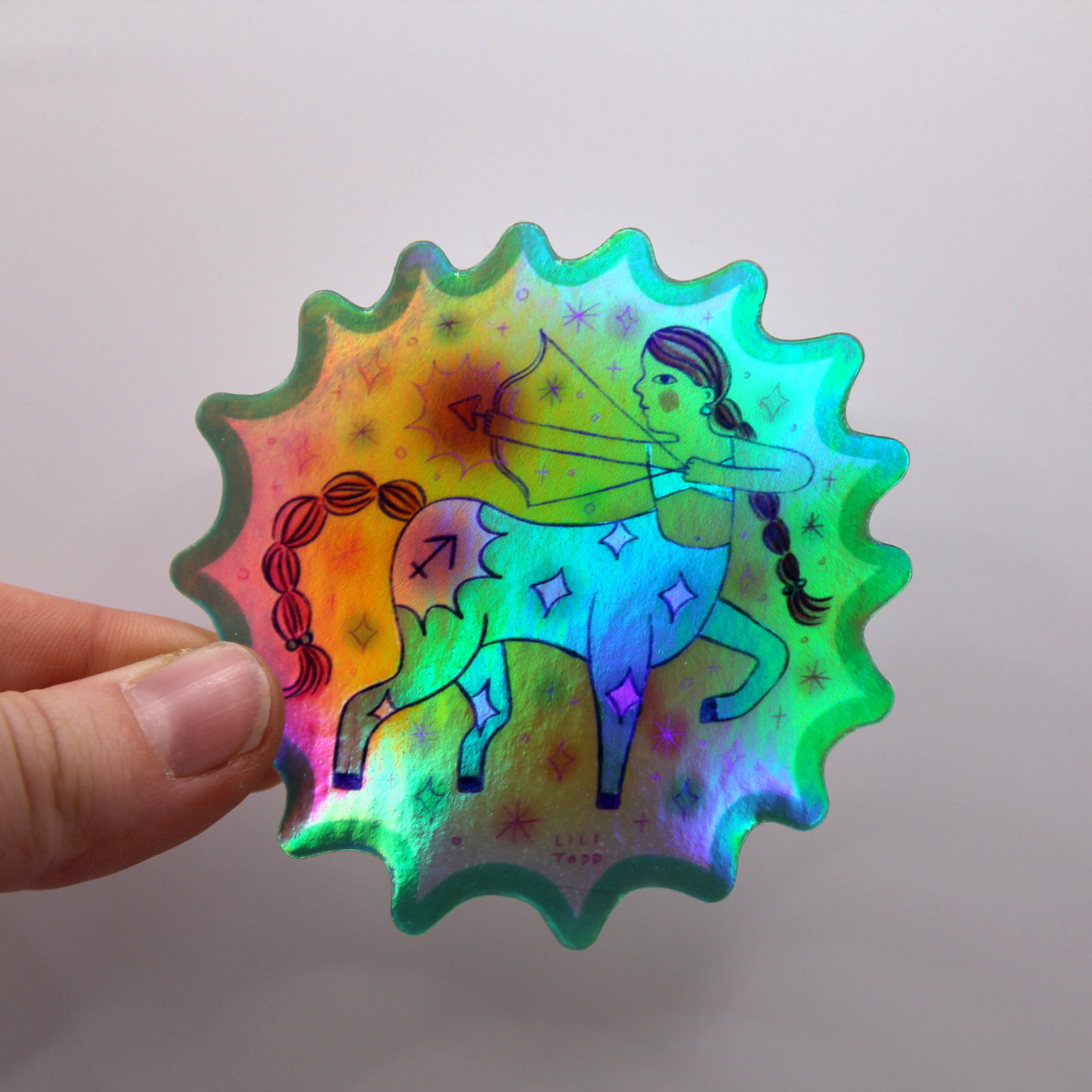 Lili Todd Art - Vendita all'ingrosso Adesivo - Adesivo in vinile segno zodiacale sagittario1