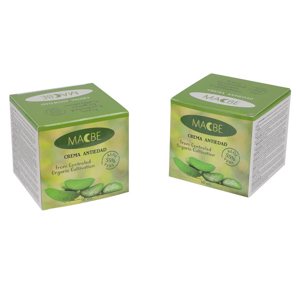 MACBE ALOE VERA - Wholesale Anti-Aging Moisturizer - UNISEX ANTI-AGING CREAM ALOE VERA SHEA BUTTER1