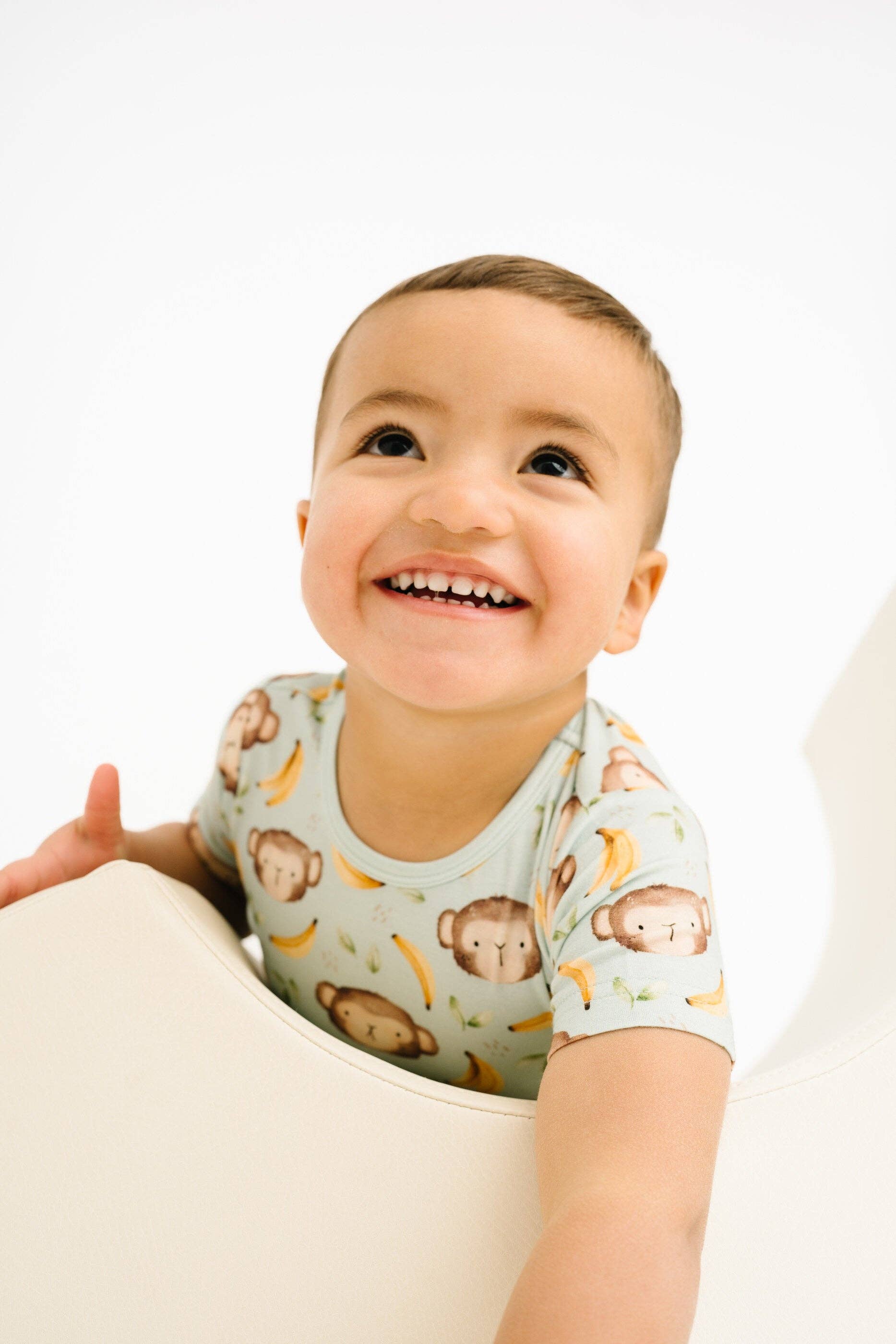 Little One Shop - Wholesale Top & Short Set - Kids - Monkey Mischief Bamboo Shorts Set6