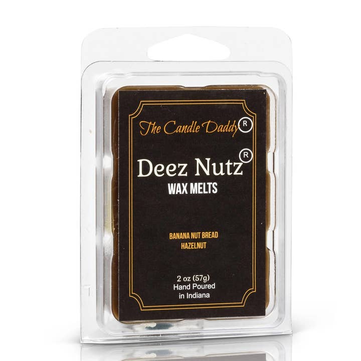 Deez Nutz Wax Melt - HAZELNUT ONLY scented - 2oz/6 Cubes  for wholesale by The Candle Daddy