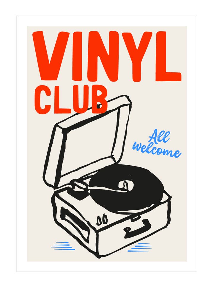 Vinylklub Kunsttryk for engroshandel hos WallChart.Co