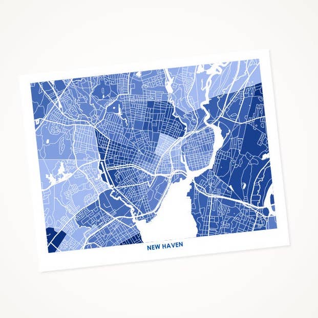 Juanitas New Haven Imprimer la carte pour la vente par Juanita's Adventures