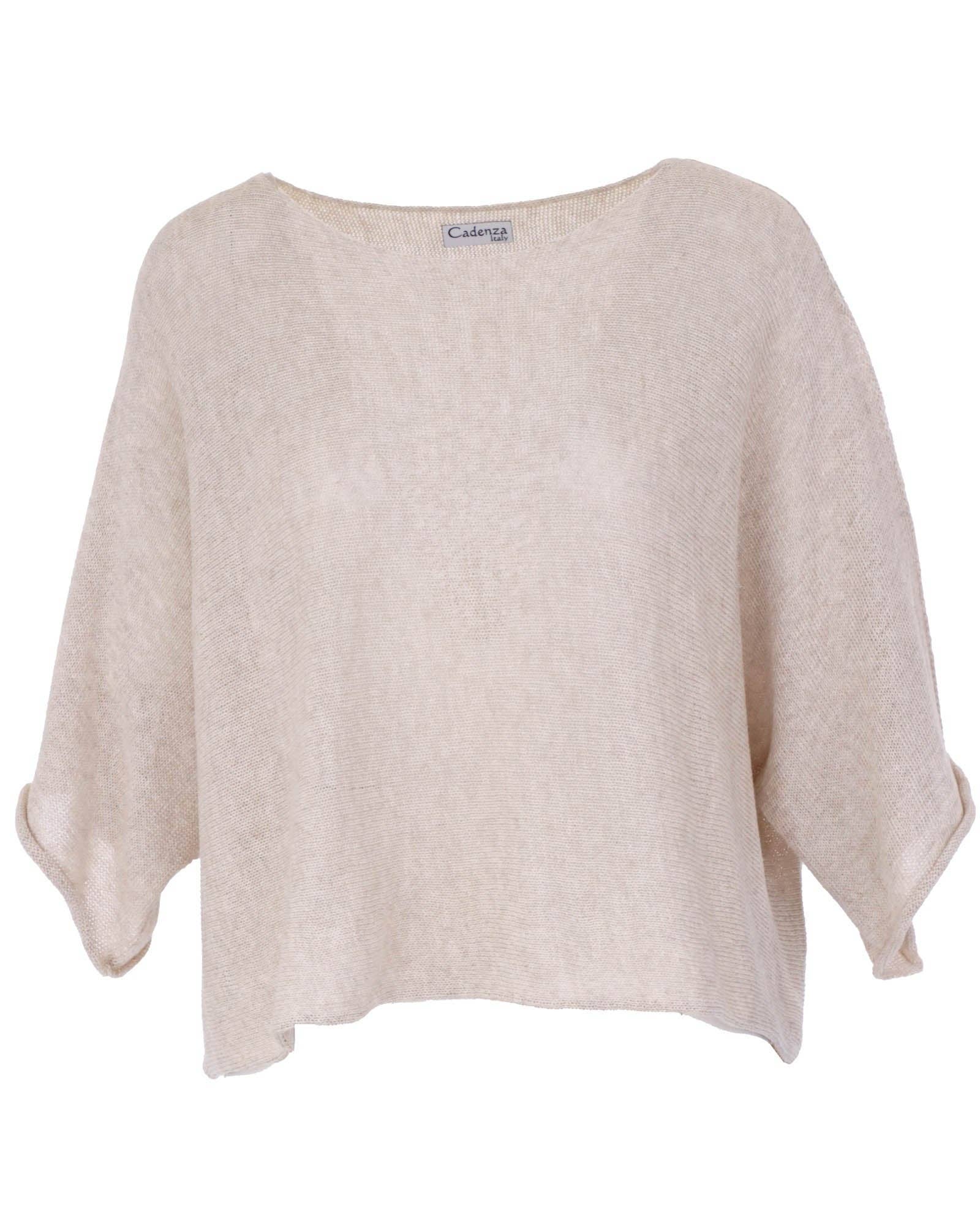 Cadenza Italy Ltd - Vendita all'ingrosso Top in maglia - Donna - Top corto a tunica in misto cotone10