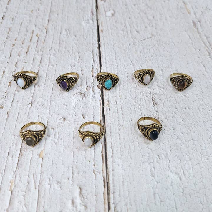 Hecho a mano - Wholesale Single Stone/Solitaire Ring - Assortment of rings32