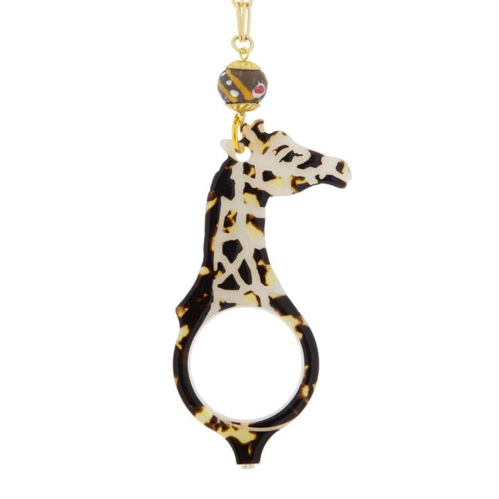 Flippanlook – wholesale Locket necklace – Pendant-Glasses Giraffe