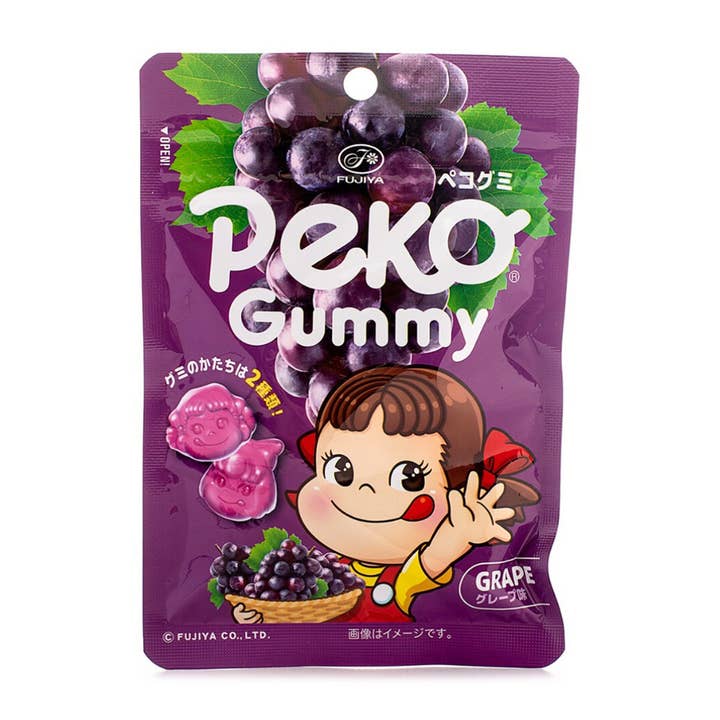 Fujiya Peko-chan Gummy (Grape, 50g) for wholesale by MA Imports