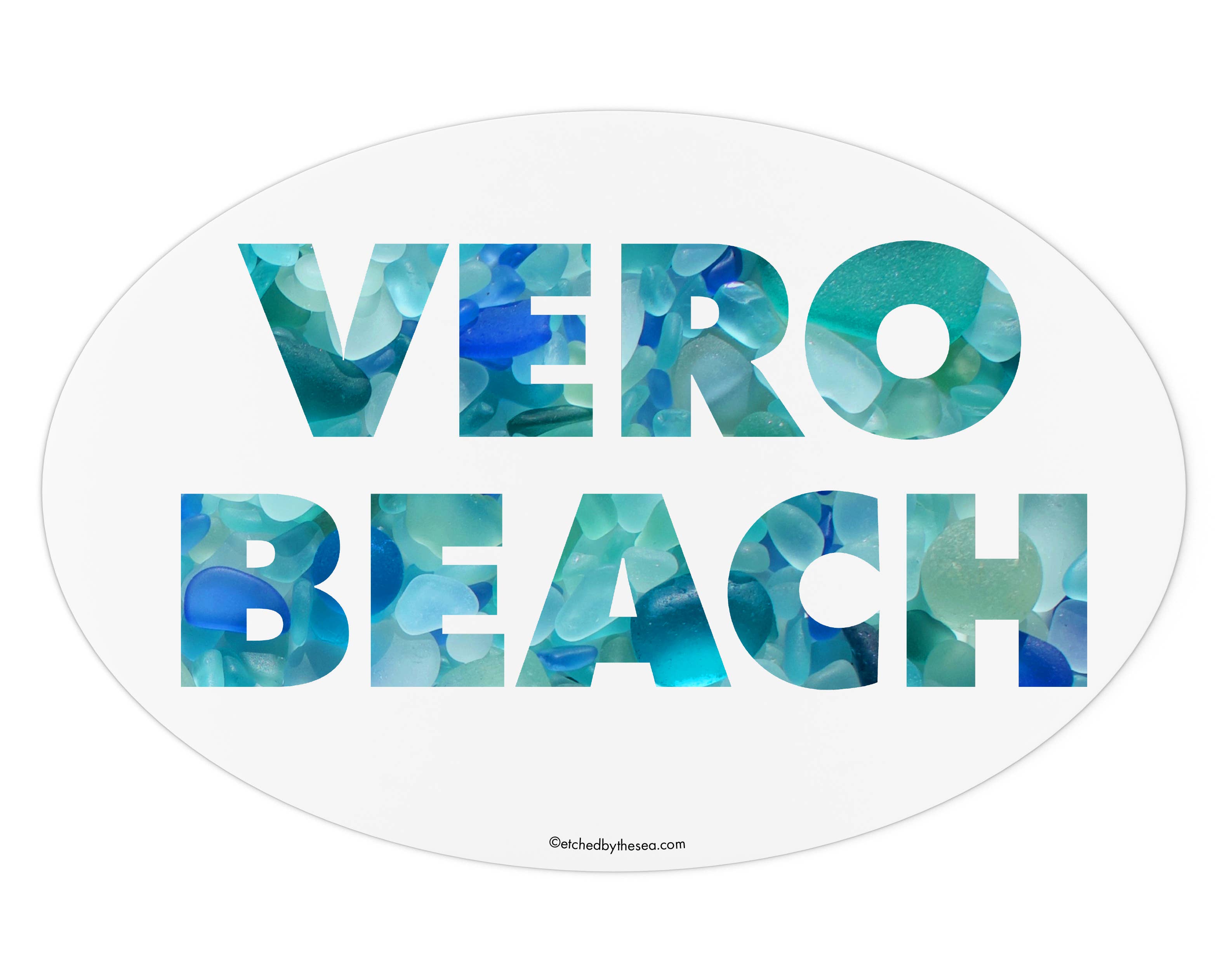 Beachcombing / Etched by the Sea - Vendita all'ingrosso Adesivo - Adesivo personalizzato - Aqua Sea Glass3