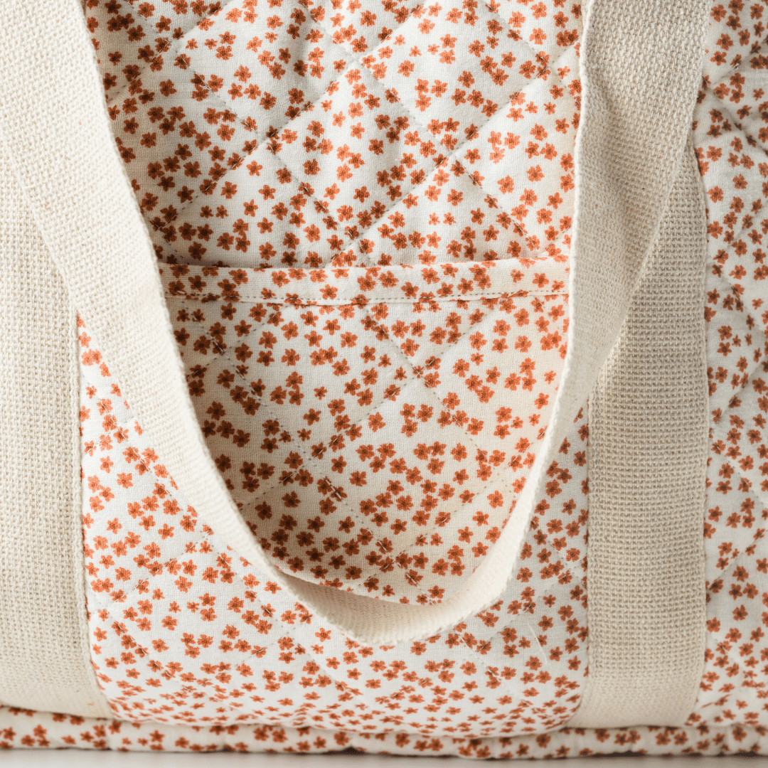 Zoey Inc. - Vendita all'ingrosso Borsa portapannolini - Neonati - Borsa per pannolini trapuntata Red Velvet Yarrow in 100% cotone mussola4