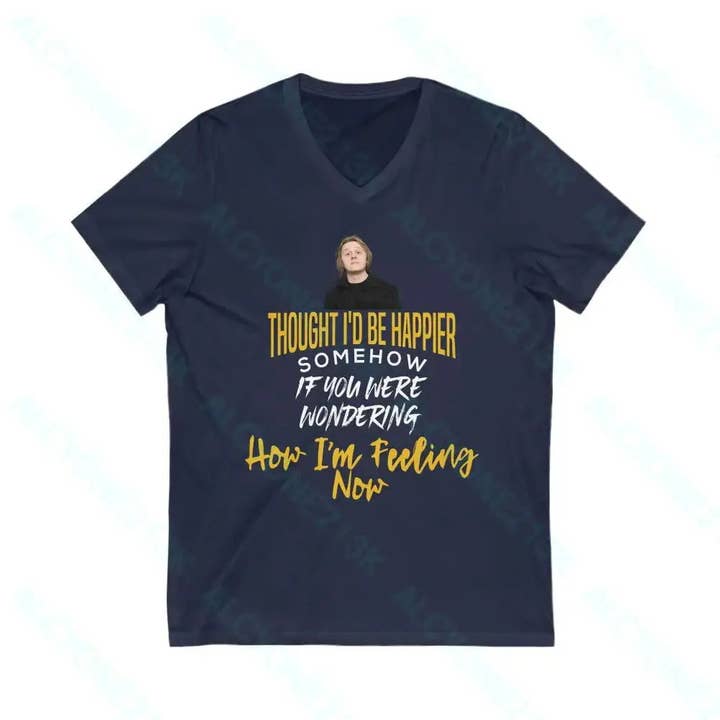 Lewis Capaldi Unisex Jersey Short Sleeve V-Neck Tee for wholesale by Alcyone213k