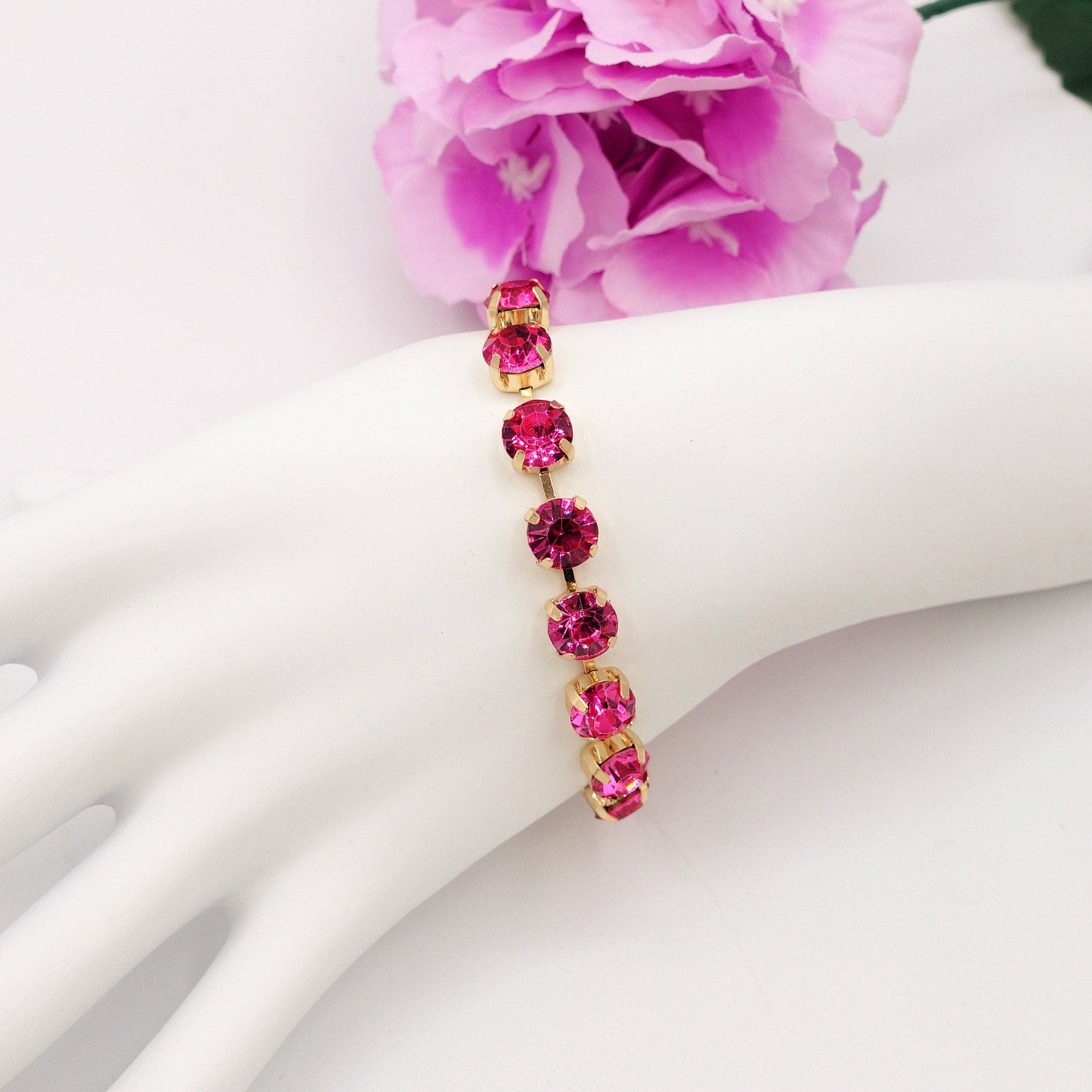 Daemon srls - Wholesale Tennis Bracelet - MICHELLE-BRACCIALE con pietre sfaccettate - LUCE COLLECTION0