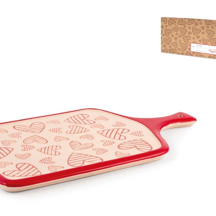 Rechthoekige Snijplank Joy In Gedecoreerd Steengoed voor wholesale door H&H