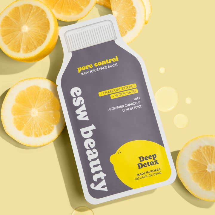 Deep Detox Pore Control Raw Juice Sheet Mask for wholesale by ESW Beauty