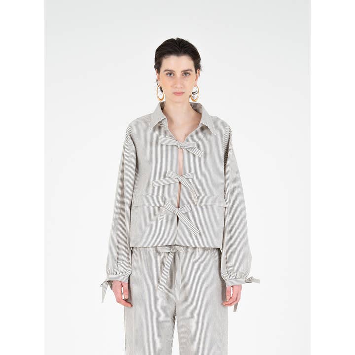 Tribeca Striped Shirt for wholesale by CARMEN SAYS