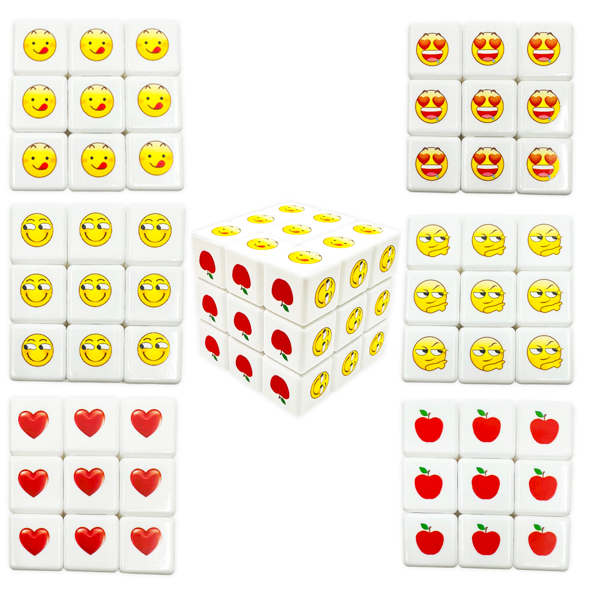 Novelty Brands - Wholesale Puzzle - Kids - Smiling Puzzle Cube Toy - 12/Display2