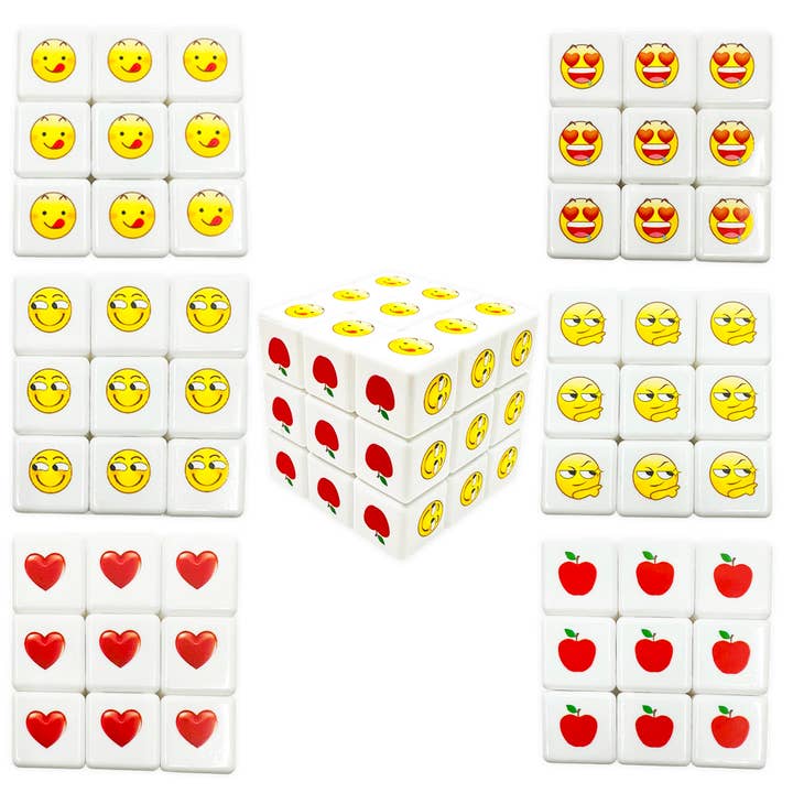 Novelty Brands - Wholesale Puzzle - Kids - Smiling Puzzle Cube Toy - 12/Display2