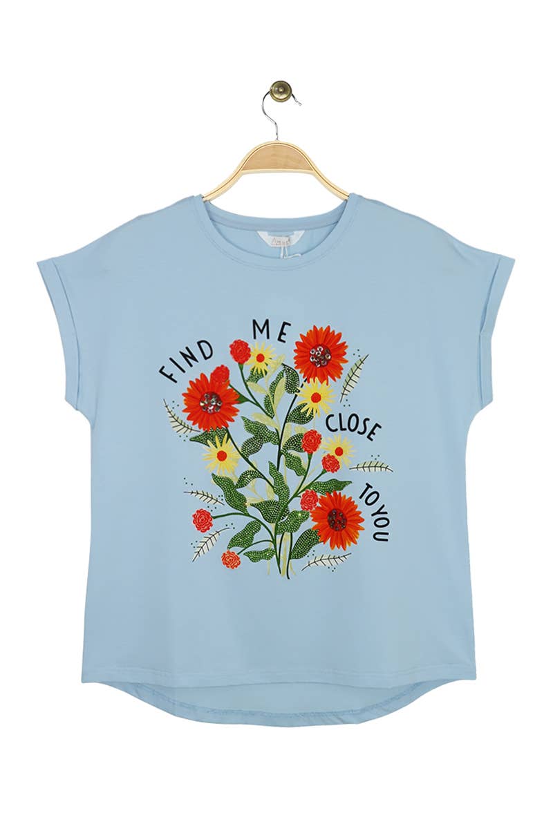 Attrait Paris - Wholesale Screen Printed T-Shirt - Women's - Find Me cotton T-shirt6