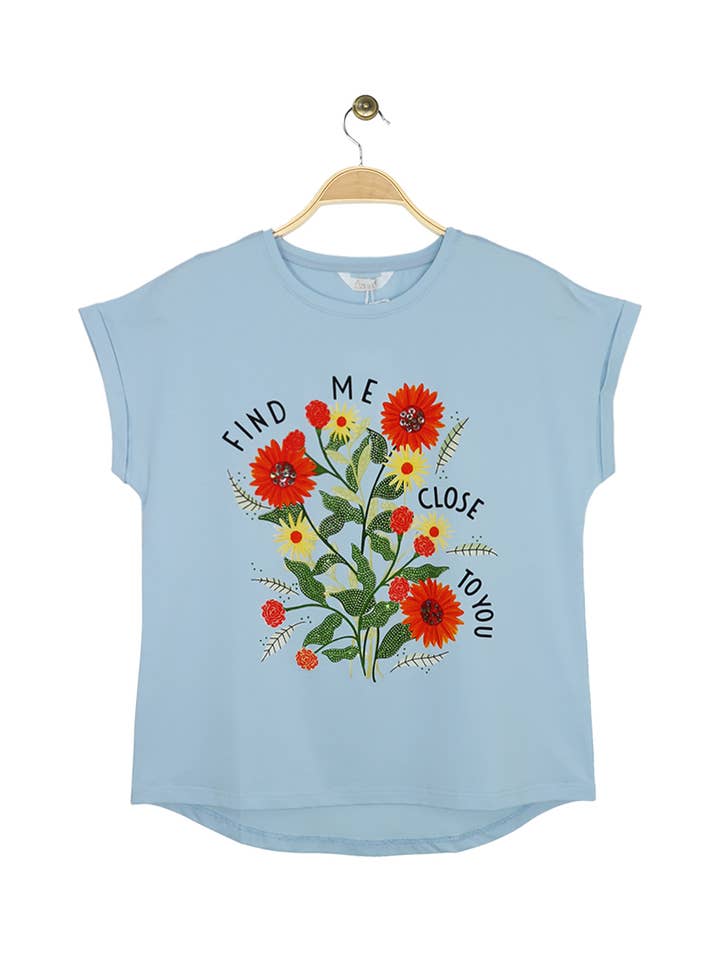 Attrait Paris - Wholesale Screen Printed T-Shirt - Women's - Find Me cotton T-shirt6