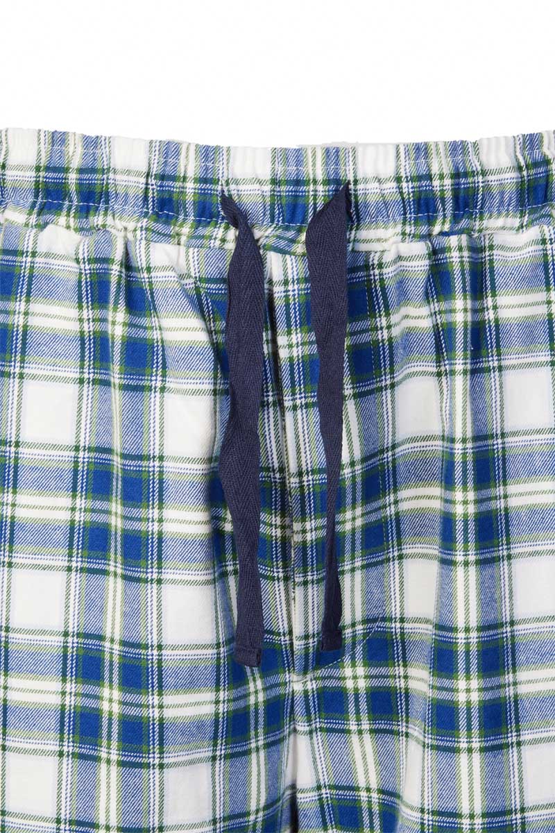 Lee Valley Ireland - Vendita all'ingrosso Completo pigiama - Unisex - Pigiama Lee Valley Flanella -LV38 Tartan Blu Douglas5