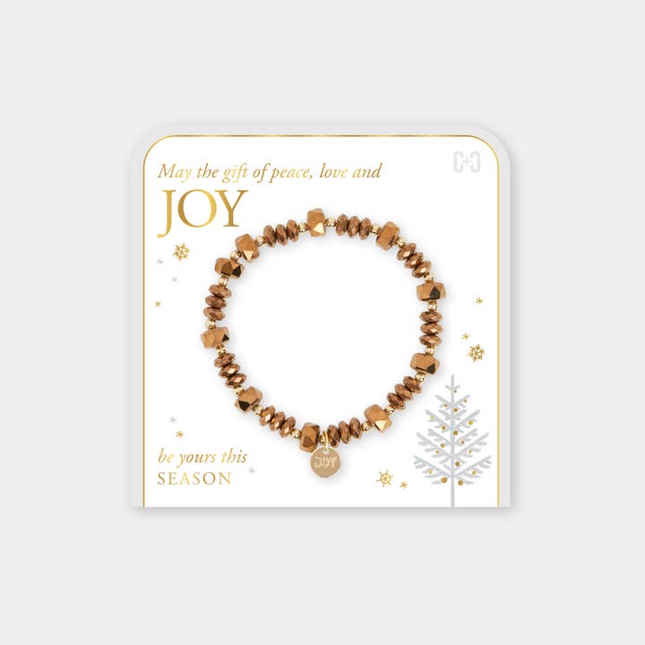 COCO + CARMEN - Wholesale Beaded Bracelet - Joyful Christmas Stretch Bracelet
