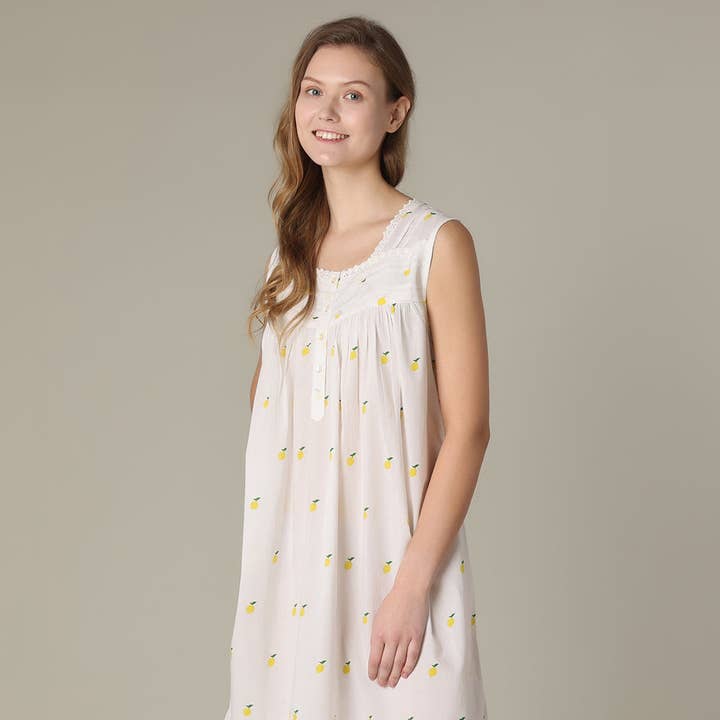 Lemon Short Gown for wholesale by Mahogany