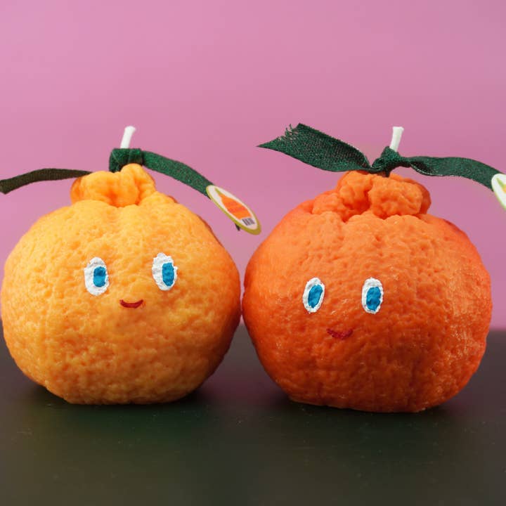 ArtketGoods – Großhandel Stumpenkerze – Hässliche Orangenkerze1