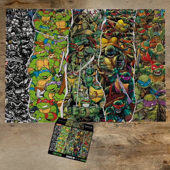 AQUARIUS, GAMAGO, ICUP, & ROCK SAWS by NMR Brands - Wholesale Puzzle - Adult - TMNT 3000 Piece Jigsaw Puzzle