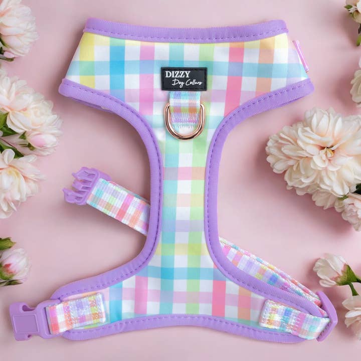 DOG HARNESS | Sherbet Gingham | Neck Adjustable Dog Harness and other Purchase Wholesale dollyhotdogs. Free Returns & Net 60 Terms on Faire trending on Faire.