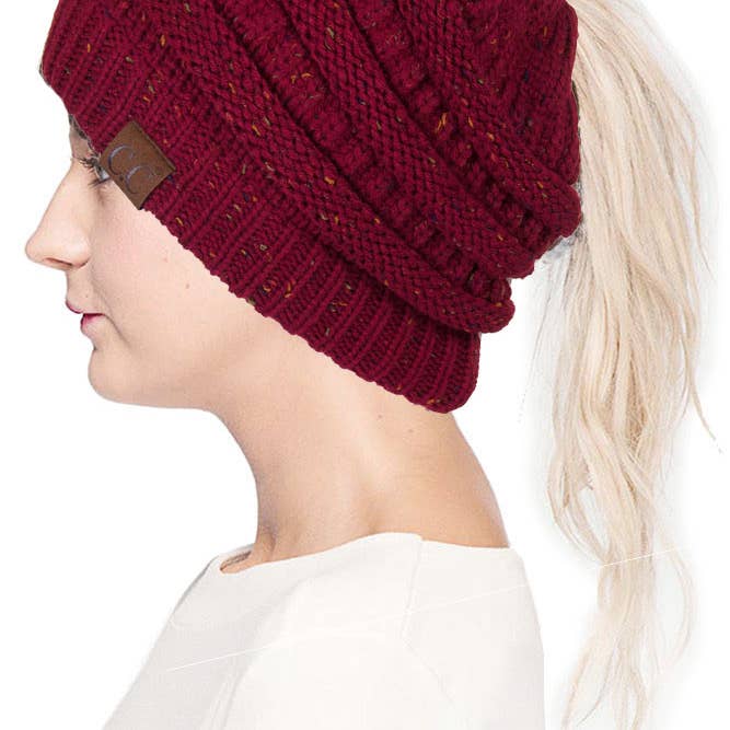 Hana – wholesale Mössa - Dam – C.C Confetti Hästsvans Messy Bun Beanie